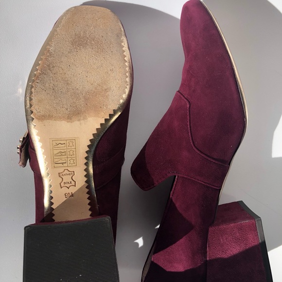 Tory Burch - Tess Loafer, Lancaster Suede, 2 inch Heel, Leather Sole, Size 9 - Picture 4 of 8